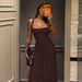 Slim Fit Solid Color Evening Dress European And American Style Back Tie Design Sleeveless Long Bodycon Fashion for Women_ecoleips.com