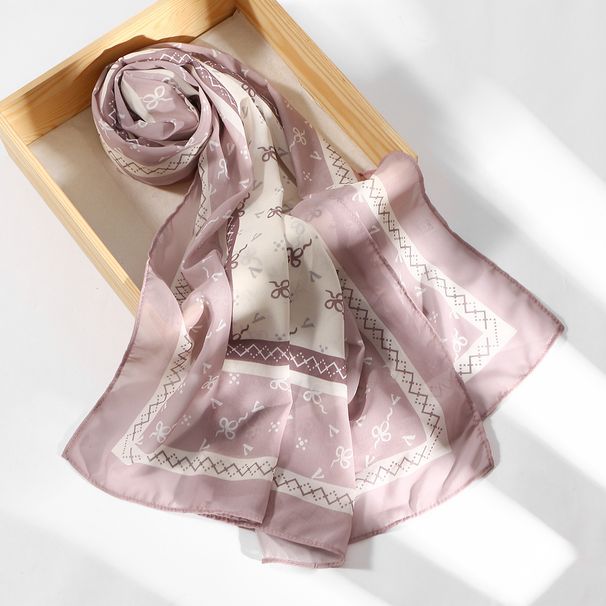 Elegant Printed Chiffon Scarf For Women – Stylish & Versatile Head Wrap With Floral Design, Perfect For Daily Wear & Special Occasions_ecoleips.com