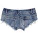Women's Clothing Fashion Sexy Low Waist Ripped Ladies Denim Shorts Hot Pants Jeans_ecoleips.com