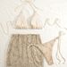 2025 New Sexy Bikini Set European And American Style Three Piece Mesh Swimsuit with Straps And Backless Design for Beach Hot Selling Women's Clothing_ecoleips.com