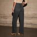 Aria Basics 2025 Spring High-Waisted Women's Jeans Slimming Wide-Leg Retro Style Straight-Leg Pants Distressed_ecoleips.com