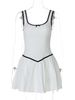Hugcitar Fashion Matching Color Sexy Straps Bow Zip Up Pleated Sexy Mini Dress 2025 Summer Women Clothes Birthday Party Vacation_ecoleips.com