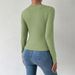 Voya Women's Comfortable And Casual Hollow Out Slim Knit Long Sleeved Women's T-shirt Fashionable And Versatile Top_ecoleips.com