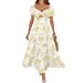 2026 New European And American Summer Style Elegant Floral Hollow Out Off-Shoulder Printed Dress For Women With A_ecoleips.com