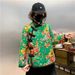 girl Northeast Women's Winter Coat Chinese Style Quilted Button Tang Suit Small Orchid Cotton Village Girl Floral Jacket_ecoleips.com