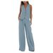 Women's Clothing new fashion vest trousers collage stitching cotton and linen casual suit_ecoleips.com