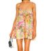 Women's Bohemian Style Printed Spaghetti Strap Short Dress_ecoleips.com