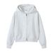 Korean Women's Short Pure Cotton Composite Silver Fox Velvet Zipper Jacket Women Autumn And Winter Loose Casual Versatile Hoodie Wholesale_ecoleips.com