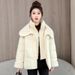 Winter Women's Short Puffer Jacket – Slim-Fit Waist-Defining Coat With Thickened Insulation, Casual & Chic Outerwear For Petite To Plus Size_ecoleips.com
