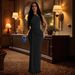 C6940 Fashion Women's Clothing Single Shoulder Evening Slim Fit Dress_ecoleips.com