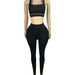 Women's Clothing 3-Piece Workout Set - Zip-Up Thumb Hole Long Sleeve Top & High-Waisted Leggings - Stretchy Comfort Fit For Yoga, Gym, Running-1_ecoleips.com