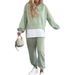 2026 New European And American Cross-Border Independent Station Hooded Fashion Solid Color Casual Sports Suit_ecoleips.com