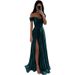 European American 2025 New Cross-Border One-Shoulder Sexy Dress For Banquets, Performances, Elegant Solo Shows,_ecoleips.com