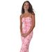 Women's Stretchy Slim Fit Floral Print French Style Cami Maxi Dress – Sexy Bodycon Casual Summer Gown 2026_ecoleips.com