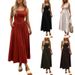 Square Neck Midi Dress With Pleated Skirt – Elegant A-Line Summer Dress For Women (S-XL) | Stretchy Polyester Casual & Office Wear_ecoleips.com