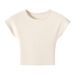 Slim-fit Open-button Top Design Simple Summer Short-sleeved Sense Casual Versatile Short T-shirt Women's New Spice Girls_ecoleips.com