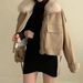 girl Girl Girl Parker Leather Jacket Women, Autumn And Winter 2025 New Korean Style, Loose Fit, Fleece Lined, Thickened, Short Cotton_ecoleips.com