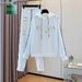 Women's Letter Print Hoodie Set, Long Sleeve Pullover Sweatshirt And Elastic Waist Pants_ecoleips.com