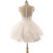 Women's Clothing Bride Short Wedding Dress New Double Shoulder Short Fashion Puffy Skirt Wedding Dress_ecoleips.com