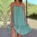 Women's Clothing Summer Women's Floral Camisole Vest Dress Sleeveless Style Pastoral Design For Formal & Casual For Women_ecoleips.com