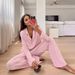 Modal European And American Cross-Border New Long-Sleeve Long-Pants Loose Comfortable Pajama Set Autumn Wholesale_ecoleips.com