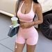 Y2K Style Women's Strapless Vest And Fitness Shorts Set European And American Cross Border E-Commerce Yoga Clothing Summer 2026_ecoleips.com