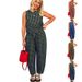 Women's Clothing Women's Clothing New Printed Plaid Loose Casual Sleeveless Vest Trousers Suit_ecoleips.com