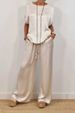 Women's Clothing Spring And Summer New Loose Shirt Wide Leg Trousers Casual Suit_ecoleips.com