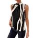 Women's New Style Elegant Printed Round Neck Vest_ecoleips.com