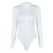 Autumn And Winter New Bottoming Shirt Women's Fashion Velvet Long-sleeved Zipper Tights Women's_ecoleips.com