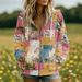 plus Size Women's Hooded Jacket Autumn/Winter New Arrival Zipper Pocket Printed Cardigan Sweatshirt European American Style_ecoleips.com