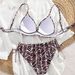 Verve Push-Up Summer Beach Zebra Print Sexy Bikini_ecoleips.com