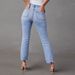 European And American New Stretch Straight Jeans Women's Elegant Commuter Ripped Washed Trousers_ecoleips.com