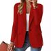 Women's Clothing Women's Fall Long Sleeve Shirt Collared Casual Loose Fit Solid Color Top Blouse_ecoleips.com