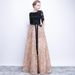 Elegant French Lace Evening Gown Slimming Tassel Detail Sophisticated Style for Socialites Hosts Piano Performances Spring 2026 New Arrival_ecoleips.com