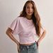 2025 Korean Version Of The Design Sense Round Neck Pullover Short-sleeved T-shirt Women's Summer New Simple And Versatile Solid Color Loose Top_ecoleips.com