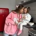 Women's Clothing Pink Heart Print Round Neck Pullover Sweater Women's Trendy Brand Autumn And Winter Plus Velvet Warm Oversize Top_ecoleips.com