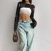 Women's Clothing Hook Flower Hollow Hole Design Knitted Cardigan Short Sweater_ecoleips.com
