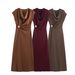 Women's Pleated Dress Elegant And Mature Style New Arrival Autumn_ecoleips.com