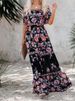 Summer Women Print Boho Dress Fashion Sexy Slash Neck Maxi Dresses For Femme Casual Elegant Party Vestidos Robe 2023 New Female_ecoleips.com