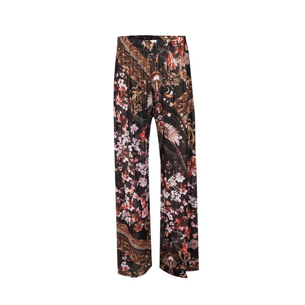 K New Sexy Women's High-waisted Chiffon Casual Trousers_ecoleips.com