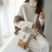 Aria Basics Aria Basics Women's Turtleneck 2025 Autumn Winter New Style, Loose Soft, Knitted Base Layer, European And American Style Sweater_ecoleips.com