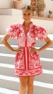 Women's Clothing Casual Fashion Puff Sleeve Linen Short Skirt Suit_ecoleips.com