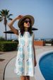Women's Clothing Women's Straight Sleeveless Round Neck Casual Floral Midi Dress For Formal & Casual For Women_ecoleips.com
