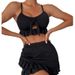 Verve 2024 New Swimsuit Beach Dress Bikini Three-Piece Set Conservative Swimwear For Women_ecoleips.com