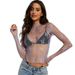 Independent Website New Lace Top Sexy Hollow-out Women's Casual Inner Wear Long-sleeve Mesh Base Shirt_ecoleips.com