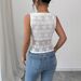 European And American Cross-border Ins 2026 Summer New Women's Sexy Lace V-neck Slim-fit Sleeveless Top_ecoleips.com