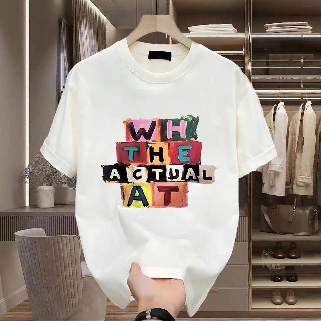 2025 summer loose men and women pullover 100% cotton short sleeve T-shirt_ecoleips.com