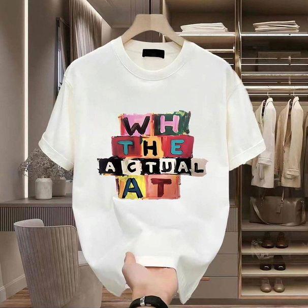 2025 summer loose men and women pullover 100% cotton short sleeve T-shirt_ecoleips.com