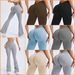 Women's Clothing 6 Colors Seamless V Waist Threaded Flared Pants Yoga Pants Wide Leg Pants Fitness Pants Sports Trousers Female Leggings_ecoleips.com